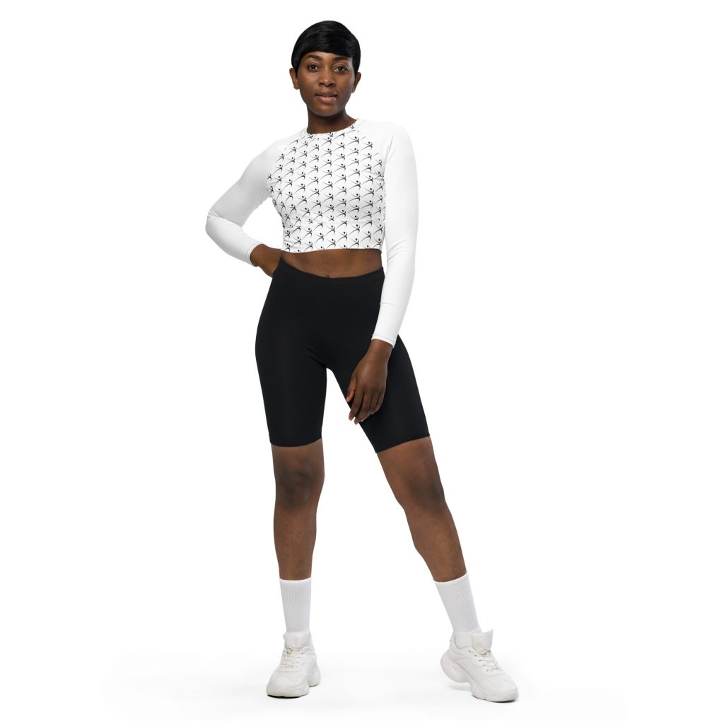 RF Logo long-sleeve crop top