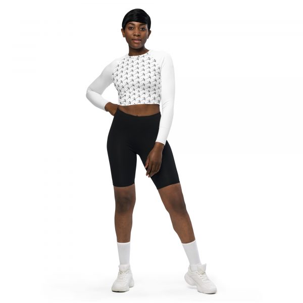 RF Logo long-sleeve crop top